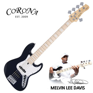 Corona 코로나 베이스기타 MLD5 Melvin Lee Davis Sig. 5-String 멜빈 리 데이비스 시그네쳐 Black Pearl (White Pearl inlay)뮤직메카